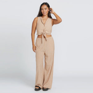 VOLCOM Women's Coco Ho Beach Pant - Mocha