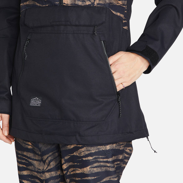 VOLCOM Women's Mirror Pullover Jacket 2023 - Tiger Print