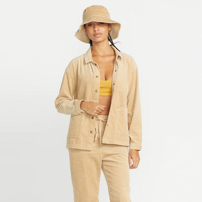 VOLCOM Women's Stone Street Shacket - Khaki