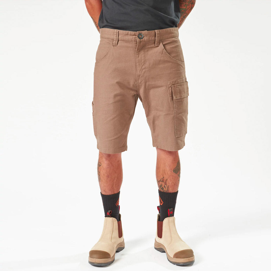 VOLCOM Workwear Caliper Work Short 19" - Brindle